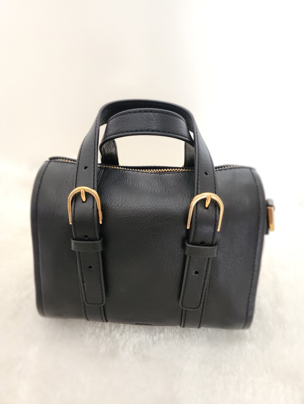 Fossil Mini Carlie Leather Crossbody Satchel